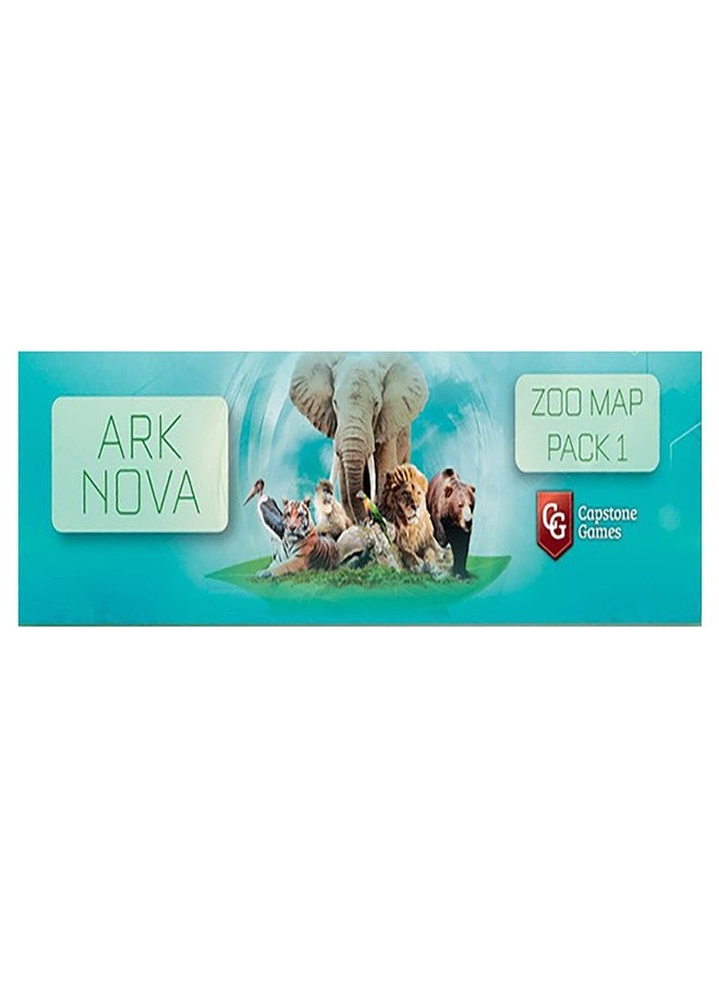 Capstone Games Ark Nova: Zoo Map Pack 1 - Game Accessory Pack, Expand Your Collection, All New Mechanics and Layouts to Explore - Image 1
